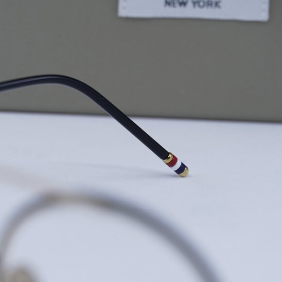 Final Price! Thom Browne TB108 ABLKGLD50 Black/Gold Eyeglasses 50mm - Picture 6 of 10